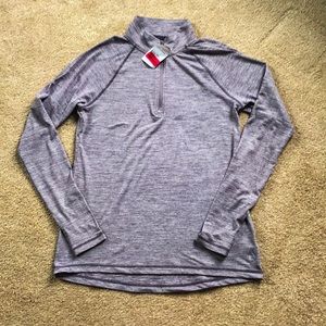 Danskin Purple Half Zip Workout Top